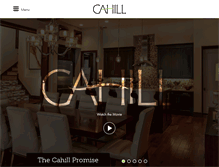 Tablet Screenshot of cahillhomes.com